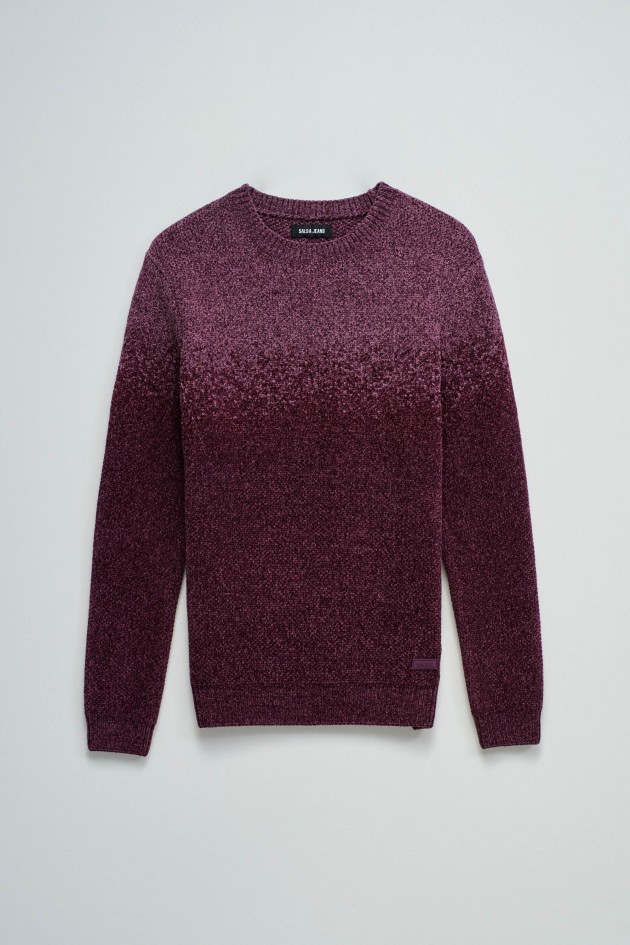 PULL EN MAILLE AVEC EFFET DÉGRADÉ