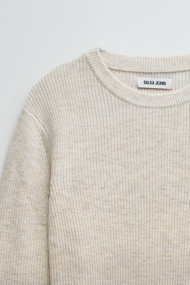 CAMISOLA DE LÃ COM EFEITO GRADIENTE