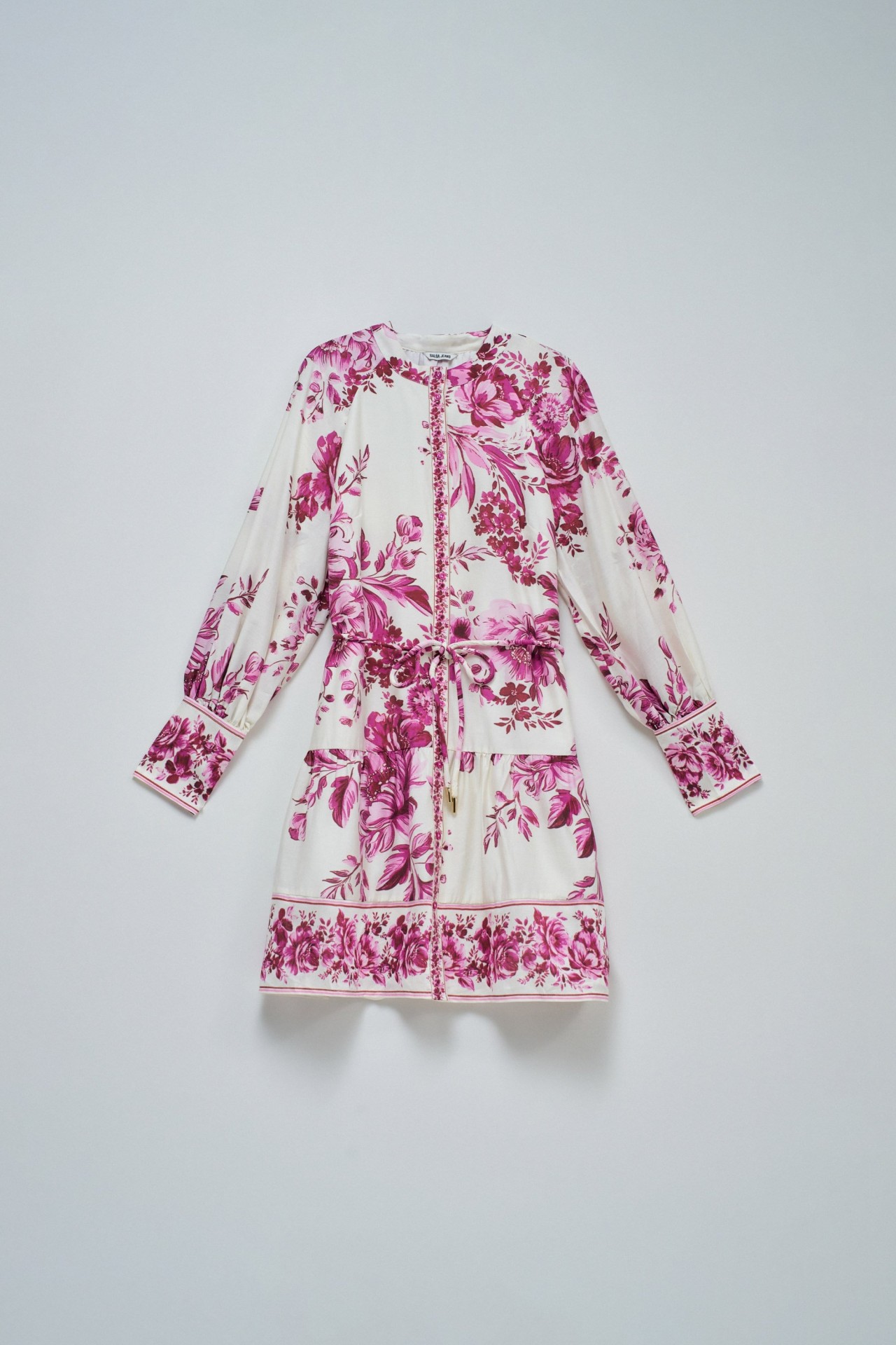 VESTIDO CAMISEIRO COM PADRÃO FLORAL