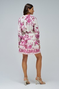 VESTIDO CAMISEIRO COM PADRÃO FLORAL VESTIDO CAMISEIRO COM PADRÃO FLORAL
