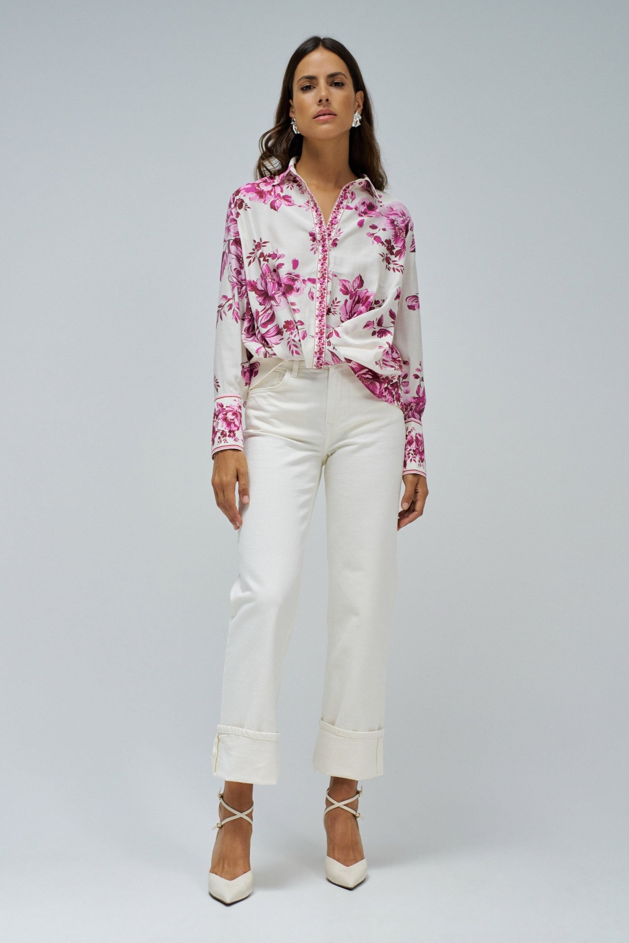 TOP MIT BLUMENMUSTER