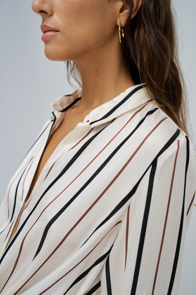 BLOUSE À RAYURES