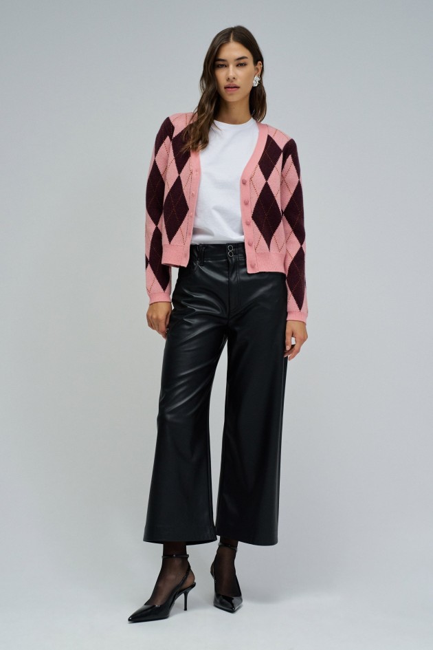 CARDIGAN COM PADRÃO GEOMÉTRICO