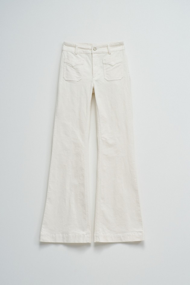 JEAN DESTINY PUSH UP FLARE EN VELOURS CÔTELÉ