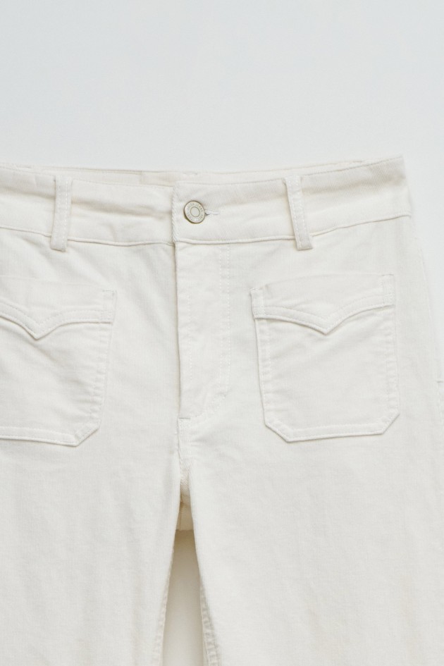 JEAN DESTINY PUSH UP FLARE EN VELOURS CÔTELÉ