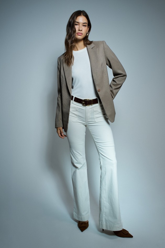 JEAN DESTINY PUSH UP FLARE EN VELOURS CÔTELÉ