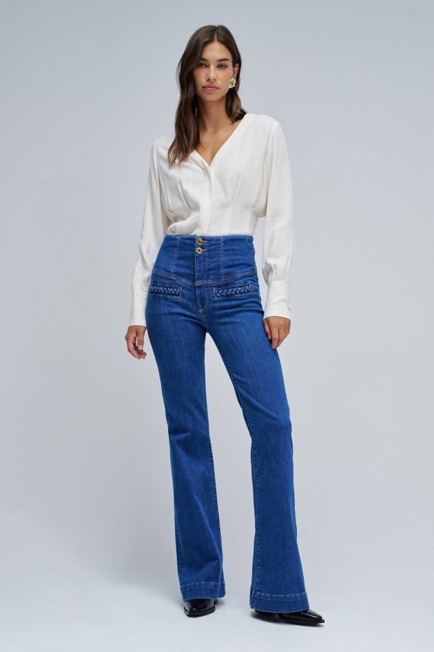 DIVA FAITH PUSH IN FLARE JEANS