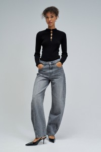SHINY KNIT SWEATER