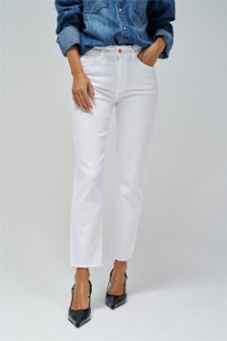 Jean Blanc Cropped Oilily Dee Dee - Taille 116/6 (fille) - Neuf Avec étiquettes - Coupe Courte