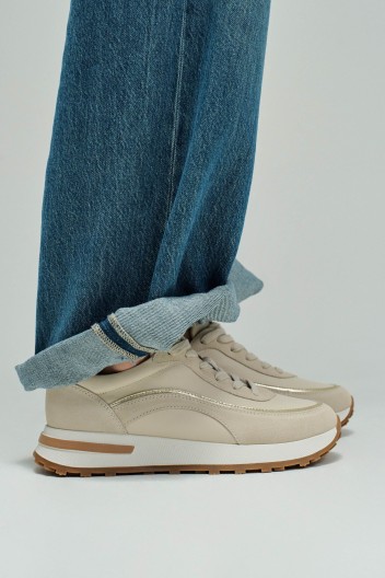 Baskets MJUS élégantes Aspect écaille Chatoyant – Taille 40, Occasion, Style Féminin