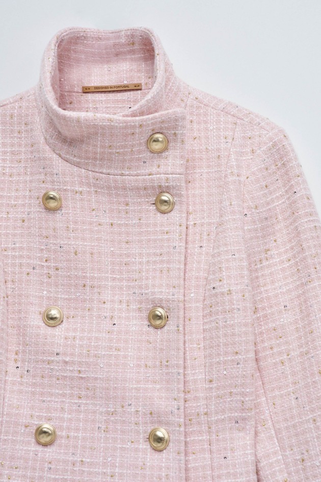 ABRIGO DE PAÑO GRACE EN TWEED