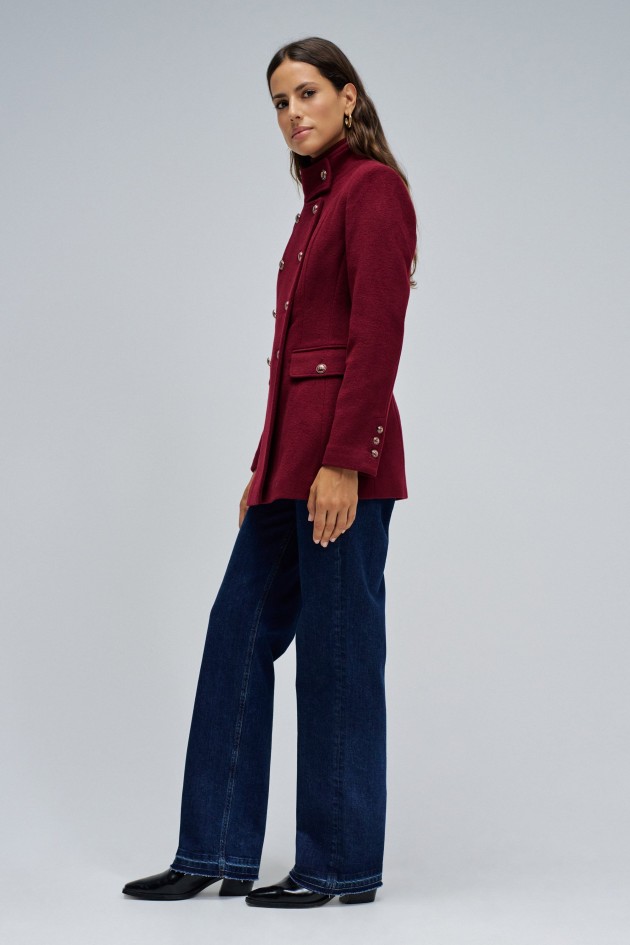 VESTE EN LAINE COURTE