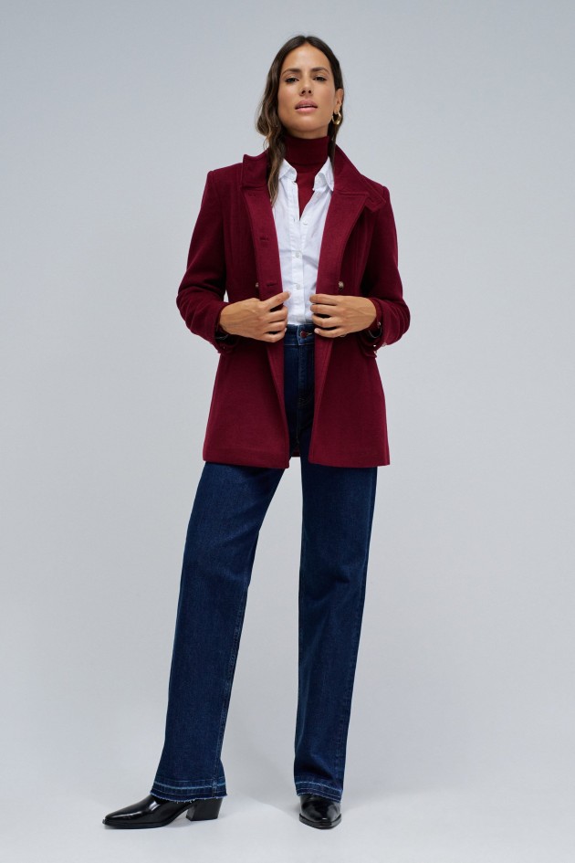 VESTE EN LAINE COURTE