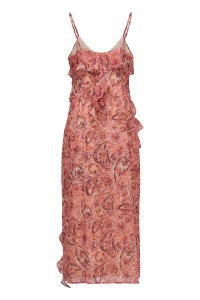 OUTLET LONG RUFFLES D, MEDIUM ORANGE, XL