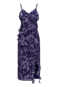OUTLET LONG RUFFLES DR, DARK BLUE V1, XL