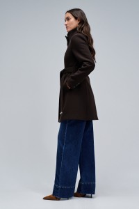 VESTE EN LAINE GRACE AVEC CEINTURE