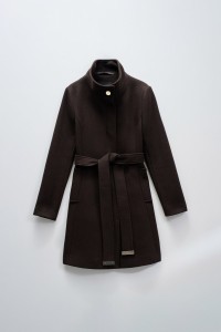 VESTE EN LAINE GRACE AVEC CEINTURE
