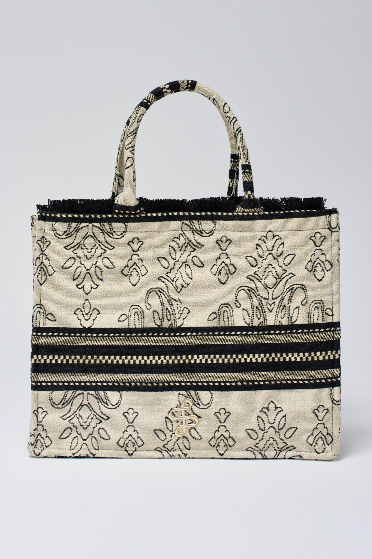 SAC FOURRE-TOUT AVEC BRODERIES JACQUARD