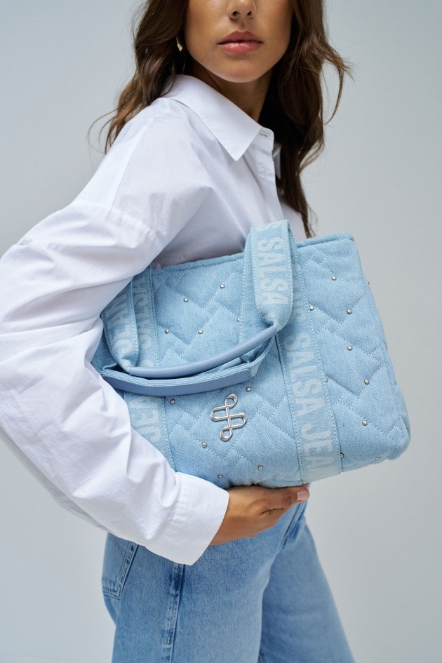 BOLSO TOTE EN VAQUERA