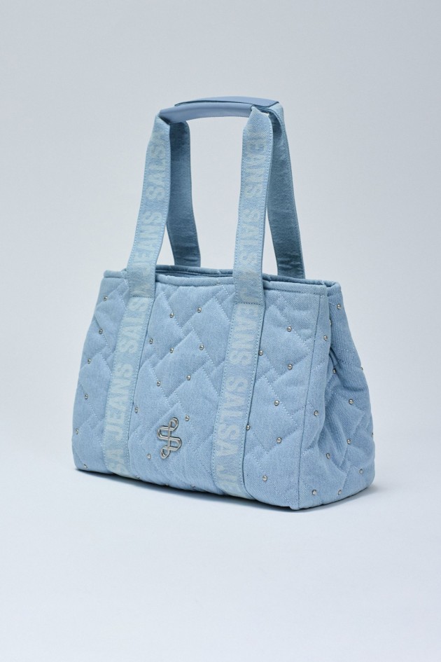 BOLSO TOTE EN VAQUERA