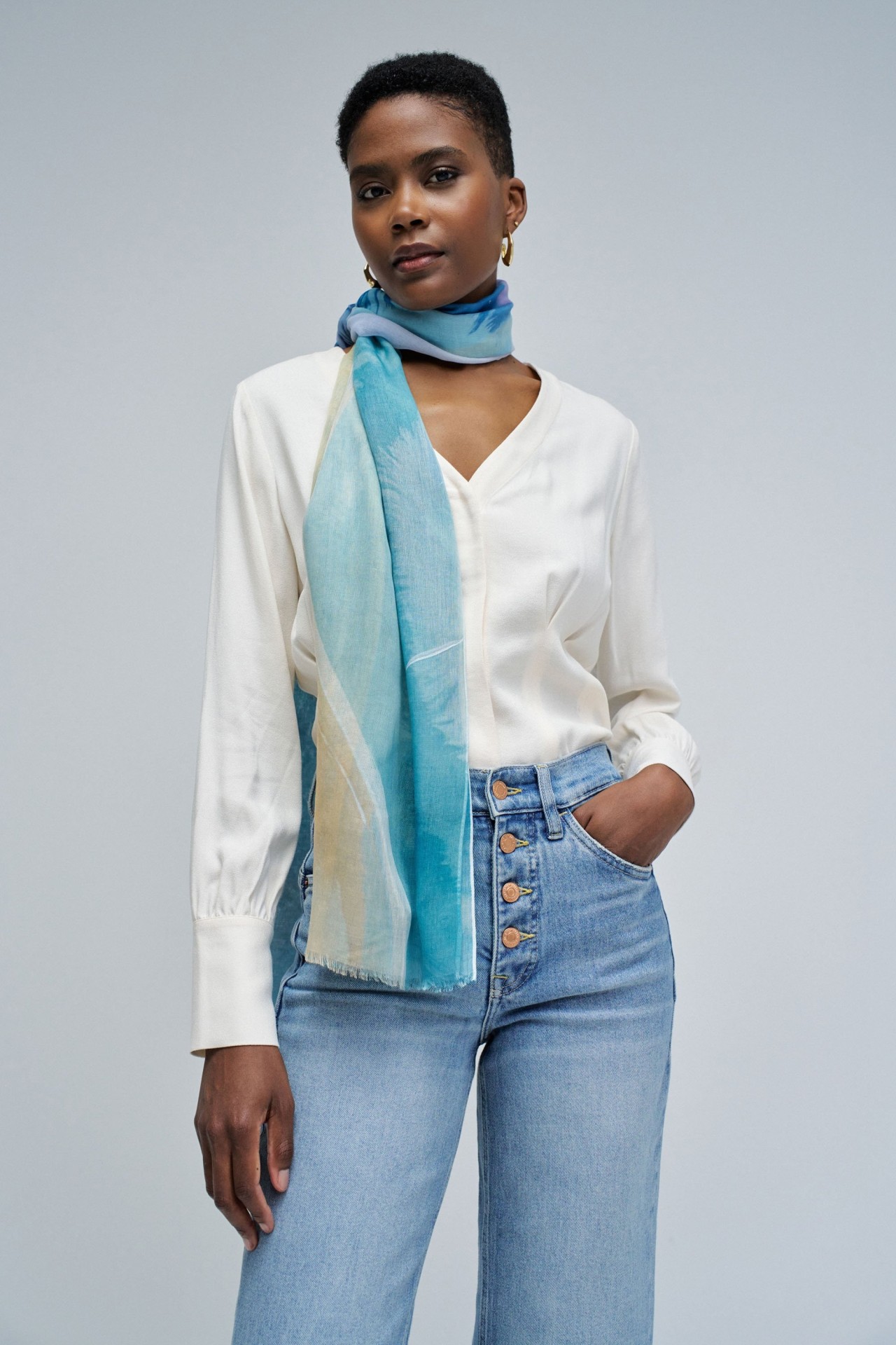 SCARF WITH PRINT