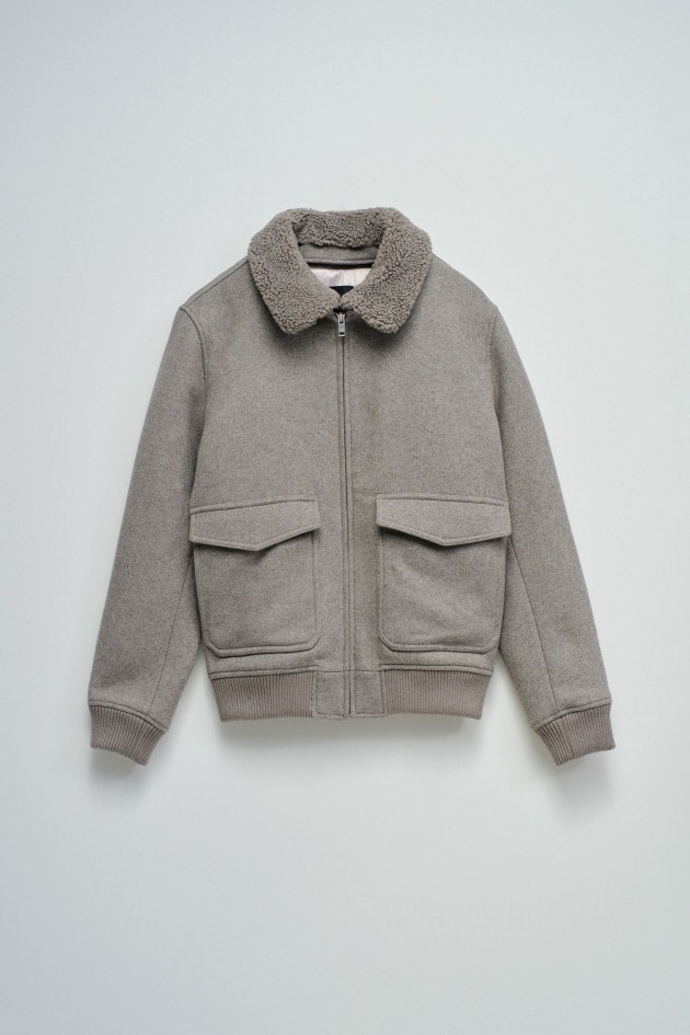 WOOL BOMBER JACKET