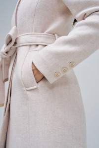 VESTON EN LAINE GRACE AVEC CEINTURE
