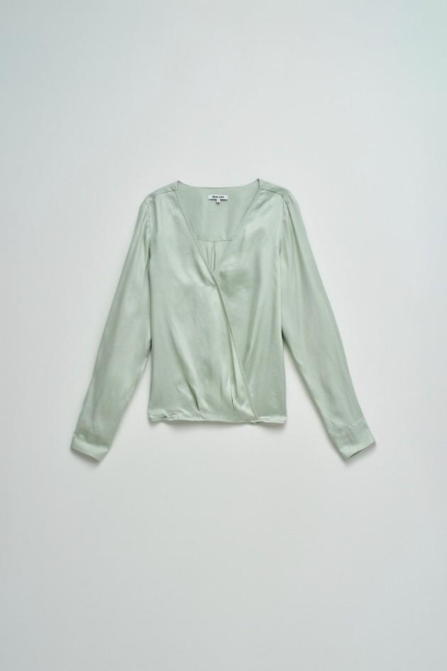BLUSA ACETINADA