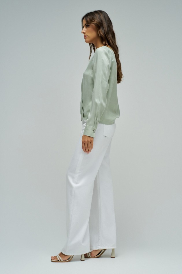 BLUSA ACETINADA