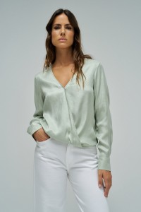 BLUSA ACETINADA