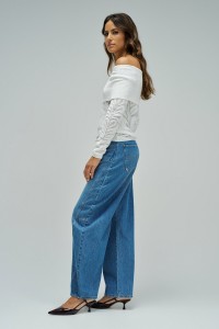 CAMISOLA DE MALHA COM JACQUARD