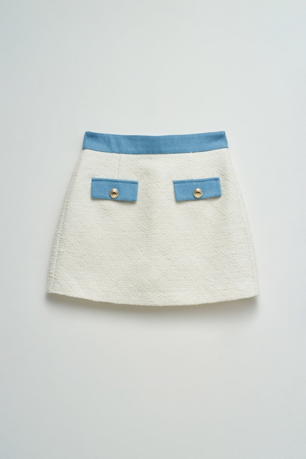 SKORT EM TWEED