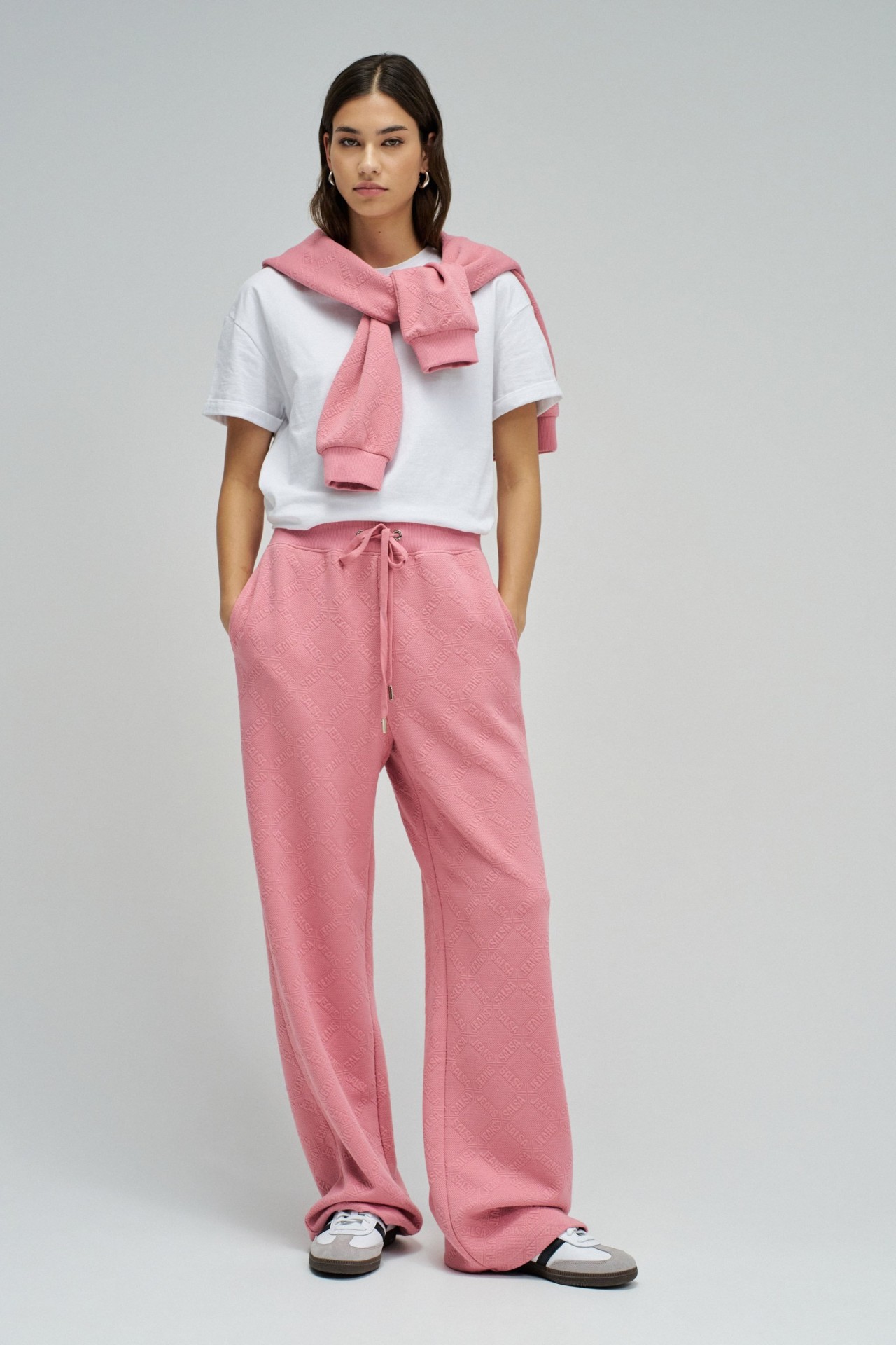 CAL�AS JOGGERS COM JACQUARD