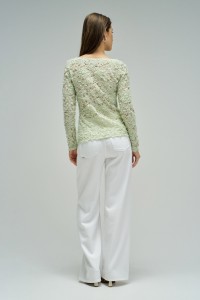 CAMISOLA TEXTURADA COM FLORES