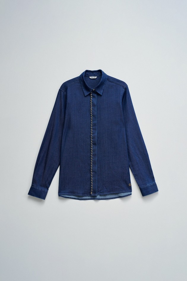 CAMISA EM LIGHTDENIM