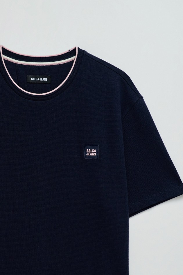 T-SHIRT TEXTURÉ AVEC BRANDING STAR CLUB