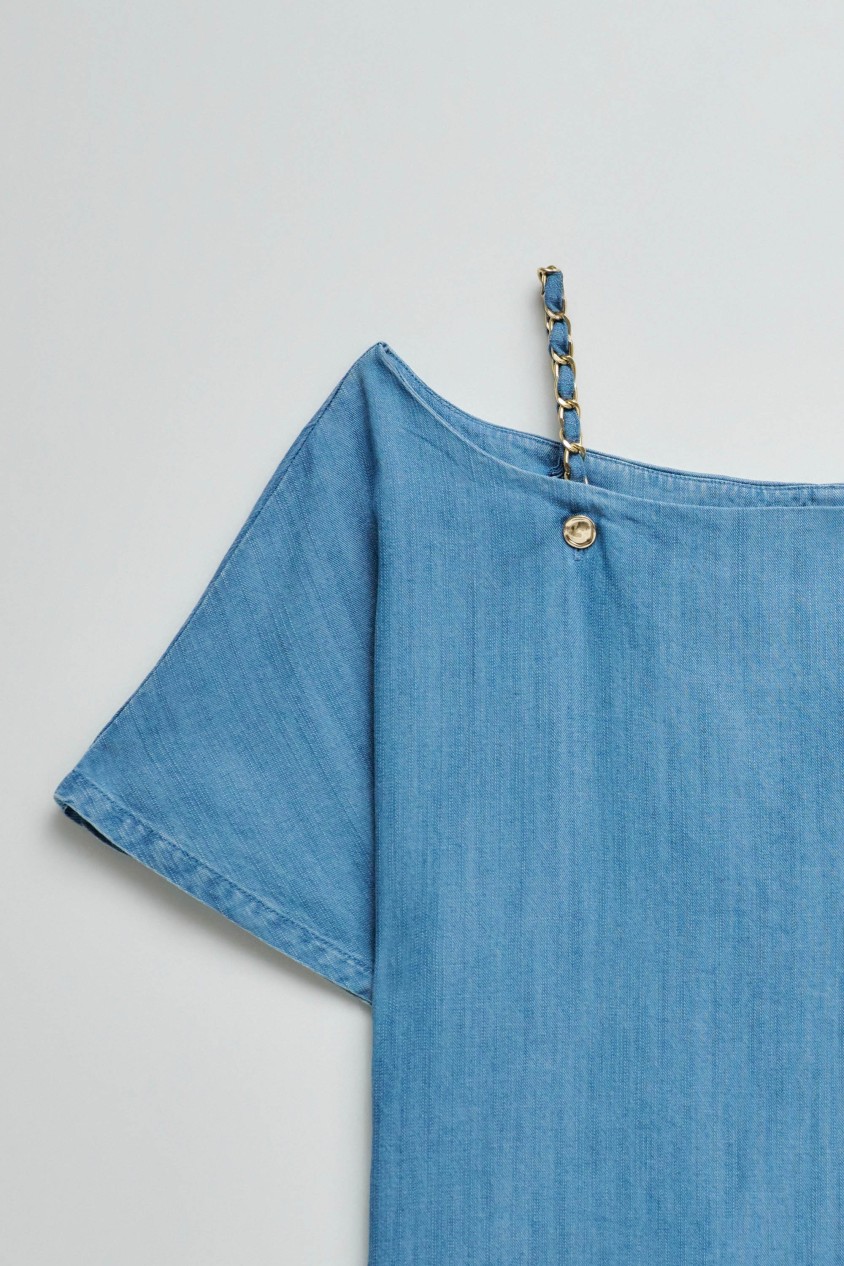 BLUSA EN LIGHTDENIM