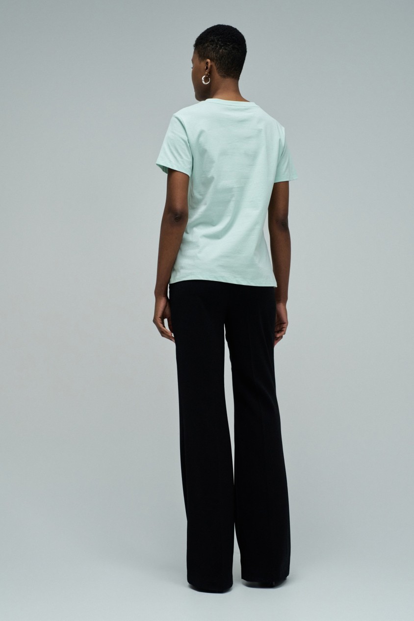 T-SHIRT WITH PRINT AND BRANDING