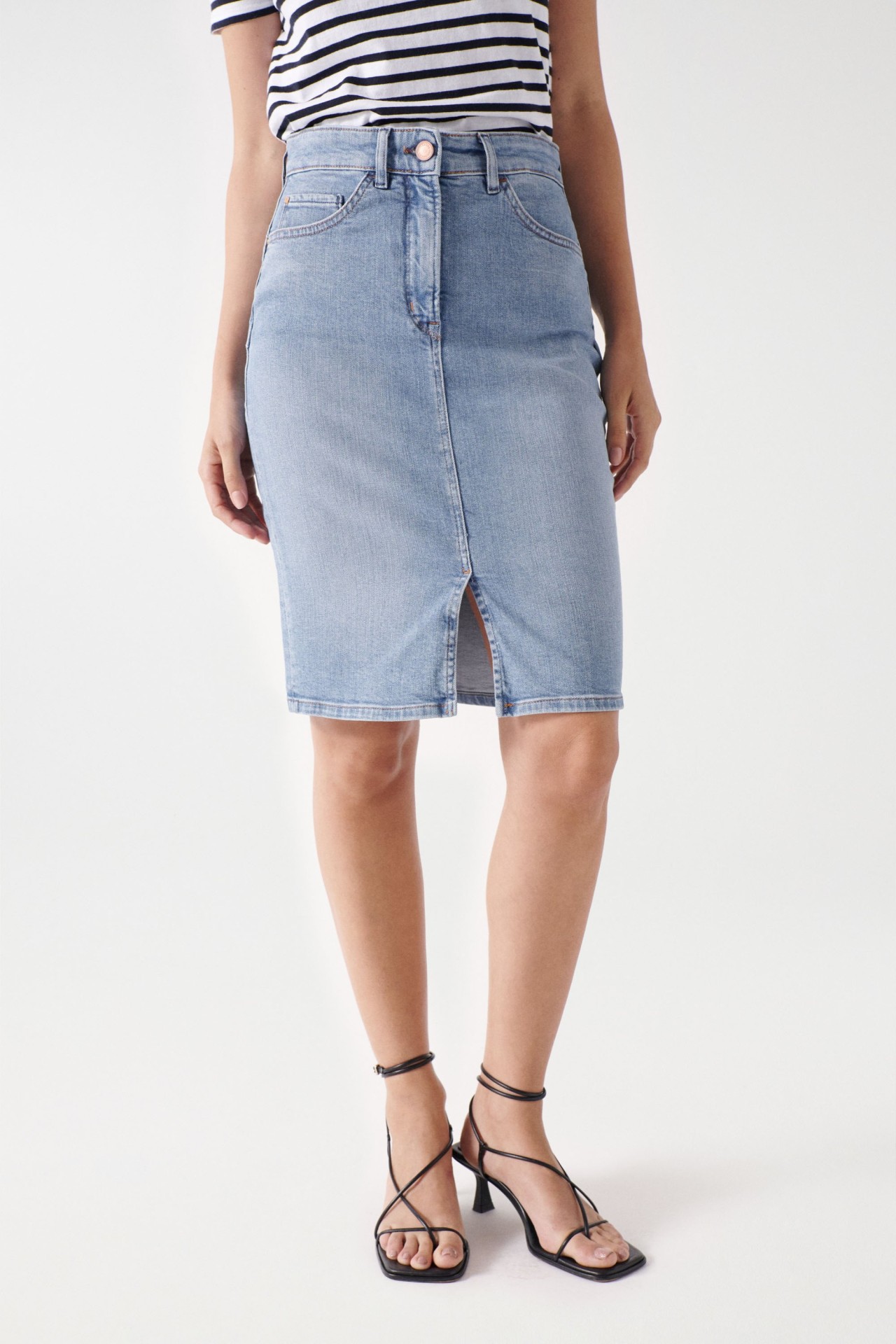 JUPE EN JEAN FAITH PUSH IN D�LAVAGE MOYEN