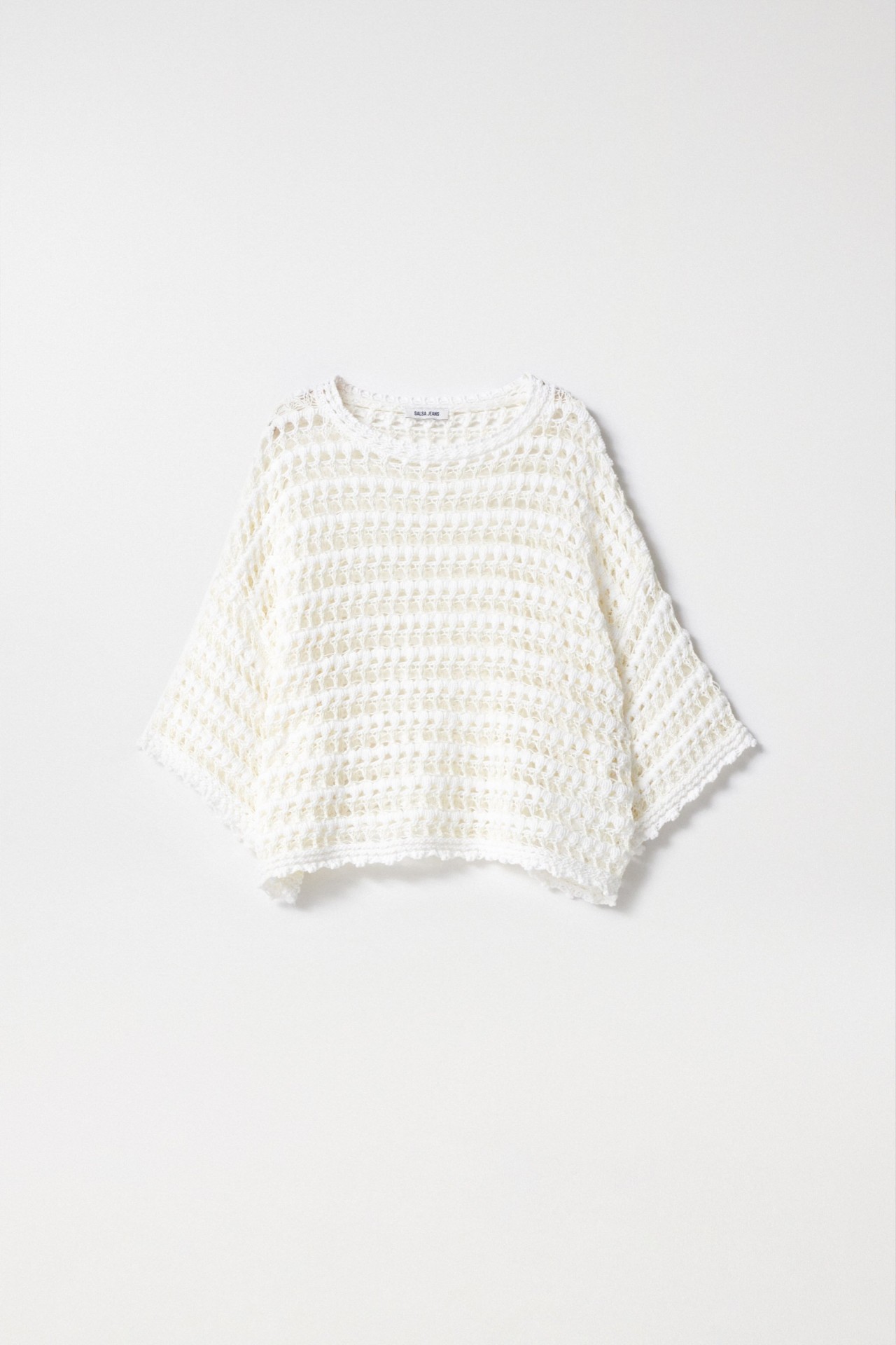 CAMISETA DE PUNTO TRICOTADO ESTILO MACRAM�