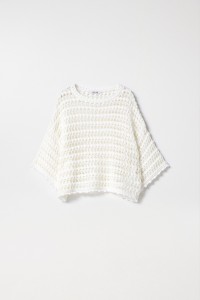 CAMISETA DE PUNTO TRICOTADO ESTILO MACRAM�