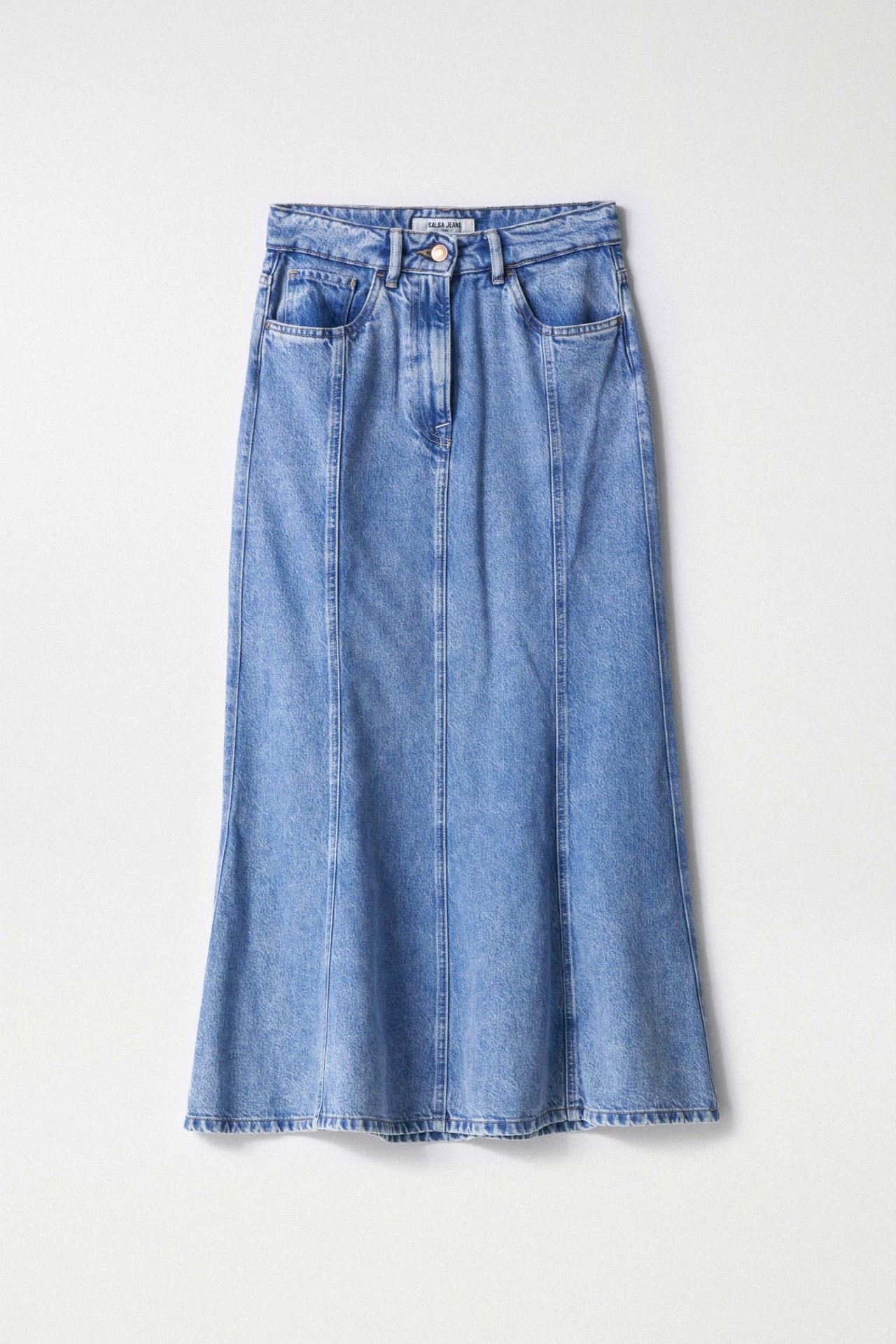 SAIA EM DENIM MIDI