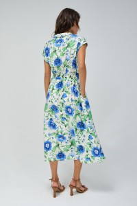 VESTIDO MIDI CAMISEIRO COM PADR�O