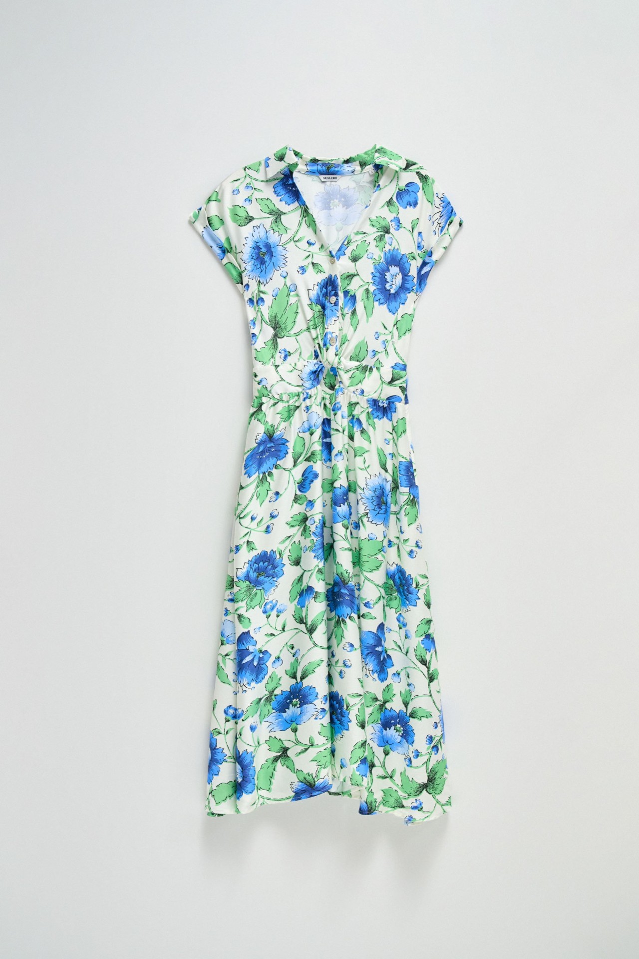 VESTIDO MIDI CAMISEIRO COM PADR�O