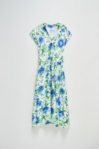 VESTIDO MIDI CAMISEIRO COM PADR�O