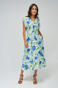 VESTIDO MIDI CAMISEIRO COM PADR�O