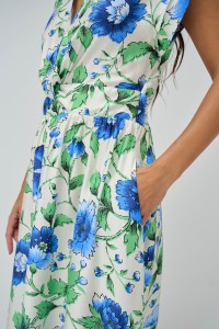 VESTIDO MIDI CAMISEIRO COM PADR�O