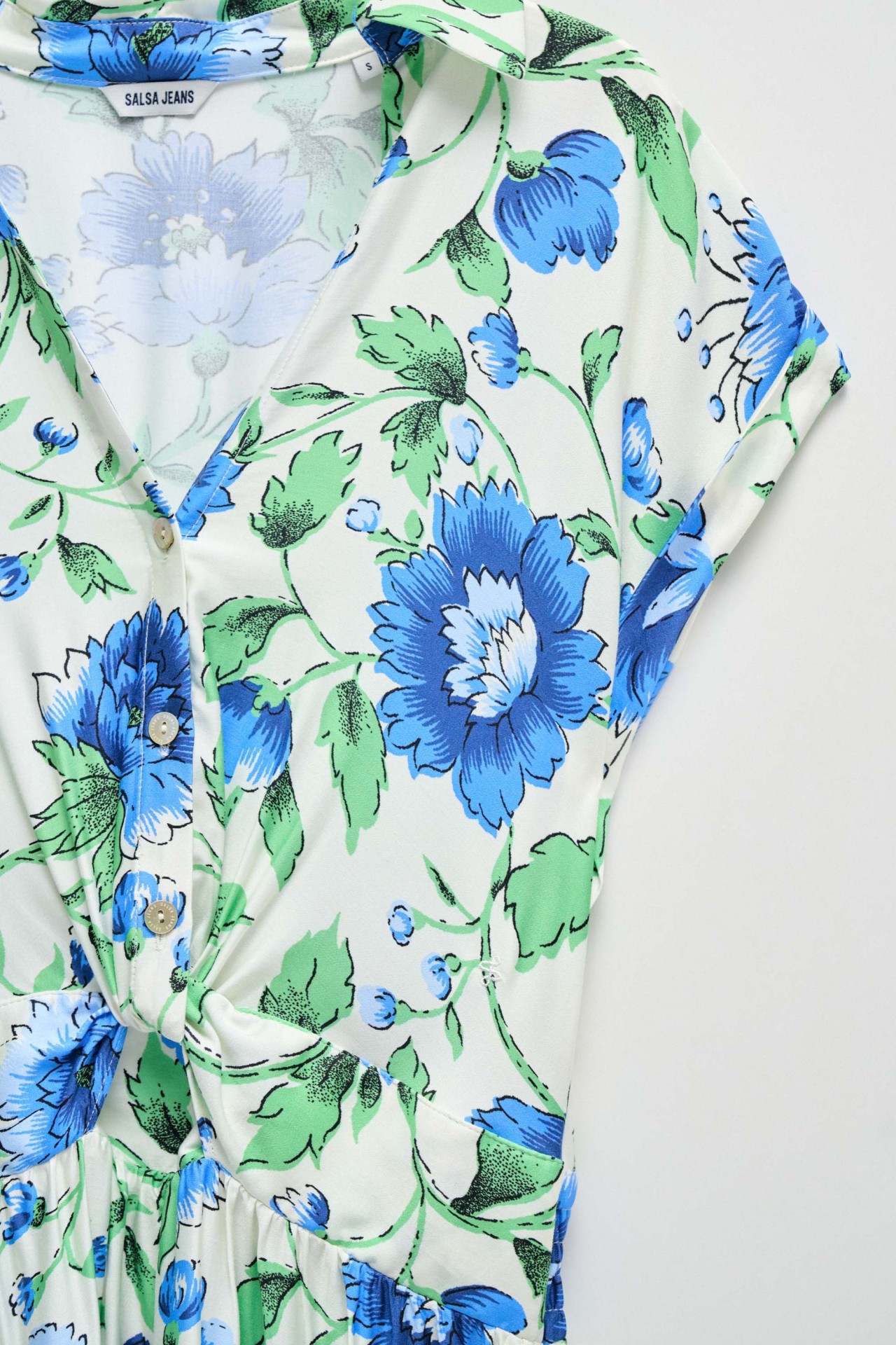VESTIDO MIDI CAMISEIRO COM PADR�O