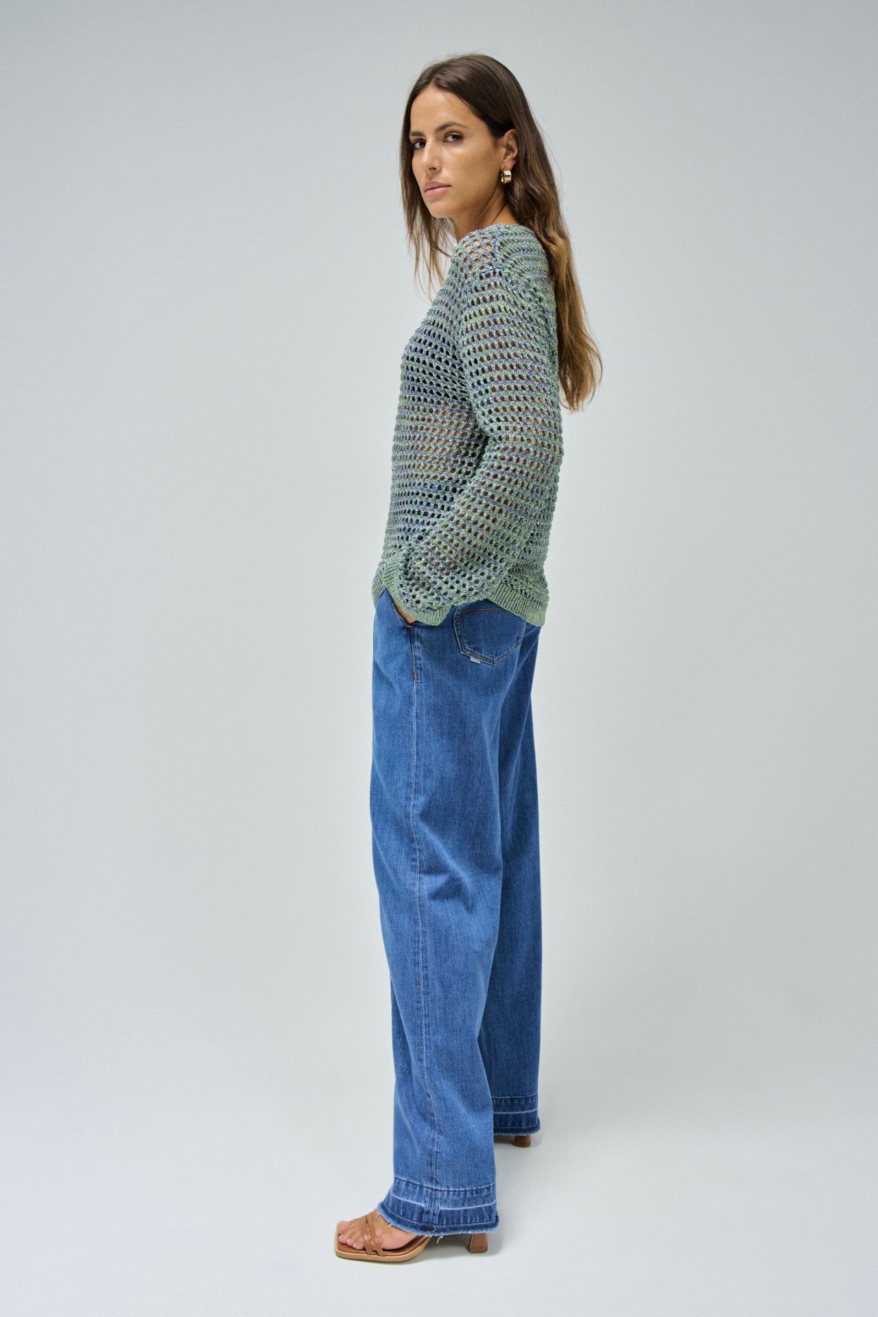 GL�NZENDER STRICKPULLOVER