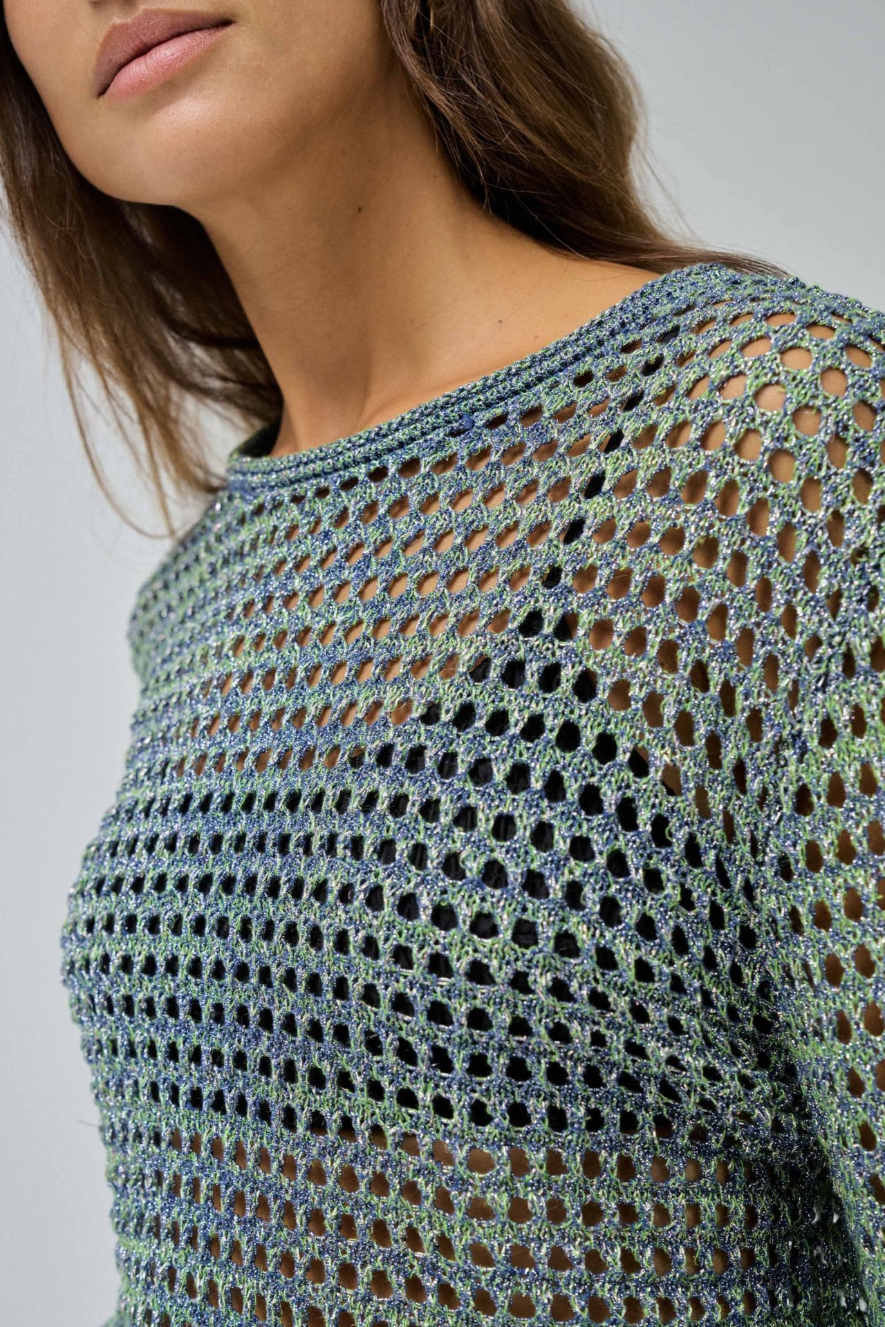 GL�NZENDER STRICKPULLOVER